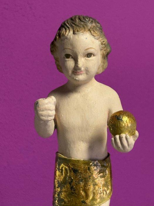 MEA: Jezus als schepper van de wereld, beeldje gips,, Diversen, Kerst