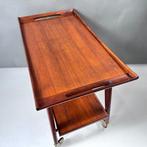 Opal - Serveerwagen - Messing, Teak - Teak theetrolley