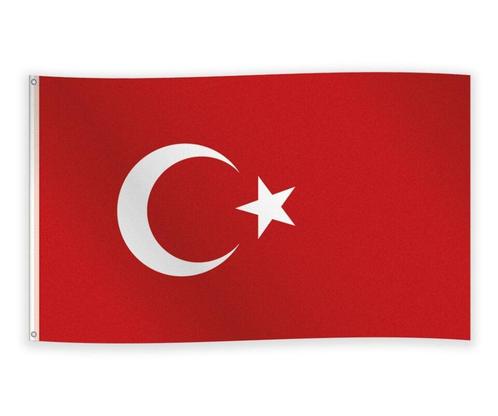 Vlag Turkije 1,5m, Hobby en Vrije tijd, Feestartikelen, Nieuw, Verzenden