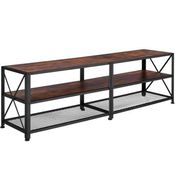 TV-meubel - 161 cm, Industrieel hout donker, rustiek