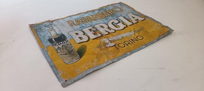 Rabarbaro Bergia Torino - Reclamebord - Aluminium, Antiek en Kunst, Antiek | Wandborden en Tegels