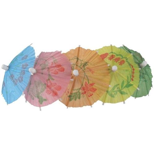 Papieren parasol cocktailprikkers | 144 stuks |Fiesta, Articles professionnels, Horeca | Équipement de cuisine, Envoi