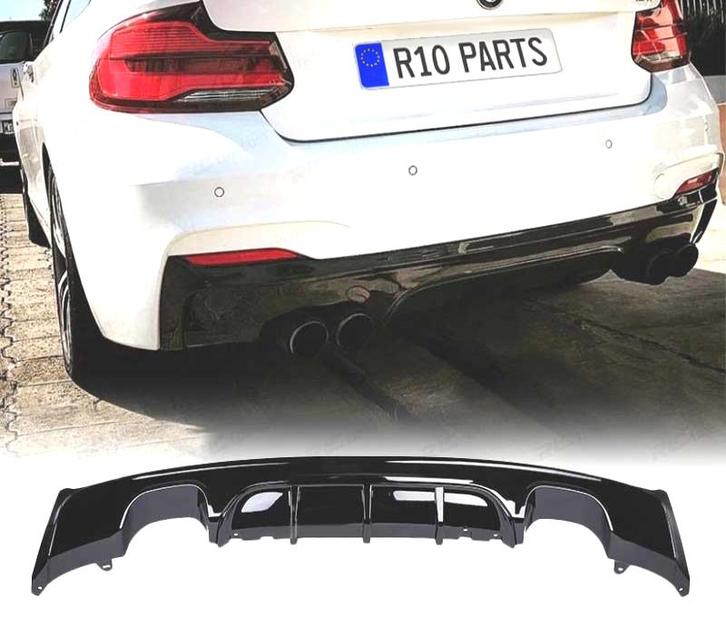 DIFFUSEUR ARRIÈRE BMW F22 13-15 LOOK M PERFORMANCE NOIR BRIL, Auto-onderdelen, Carrosserie, Verzenden