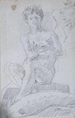 Antonio Mancini (1852-1930), Attribuito a - Studio