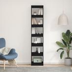 vidaXL Boekenkast Zwart Eiken 40x30x198 cm Gelaagd Hout, Huis en Inrichting, Verzenden, Nieuw