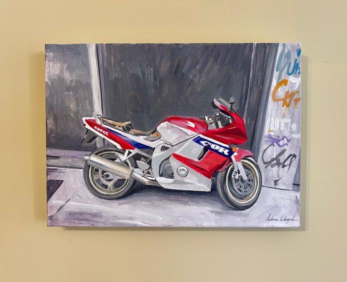 Antonio Valenzuela - Honda CBR 1000, Antiek en Kunst, Kunst | Schilderijen | Modern