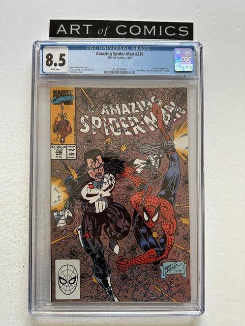 The Amazing Spider-Man #330 - Punisher Appearance - CGC 8.5, Boeken, Strips | Comics