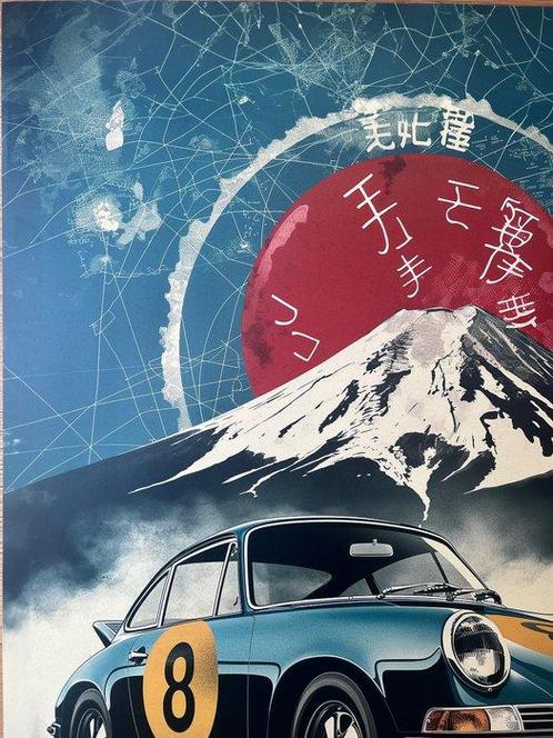 Anonymous - Poster decorativo- Porsche 996-offset- timbrato, Antiek en Kunst, Kunst | Tekeningen en Fotografie