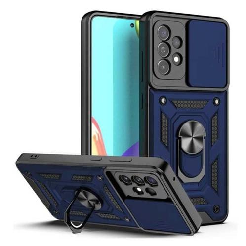 Samsung Galaxy A12 - Armor Hoesje met Kickstand en Camera, Telecommunicatie, Mobiele telefoons | Hoesjes en Screenprotectors | Samsung