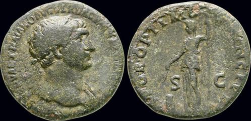 98-117ad Roman Trajan Ae As Ceres standing left Brons, Postzegels en Munten, Munten en Bankbiljetten | Verzamelingen, Verzenden