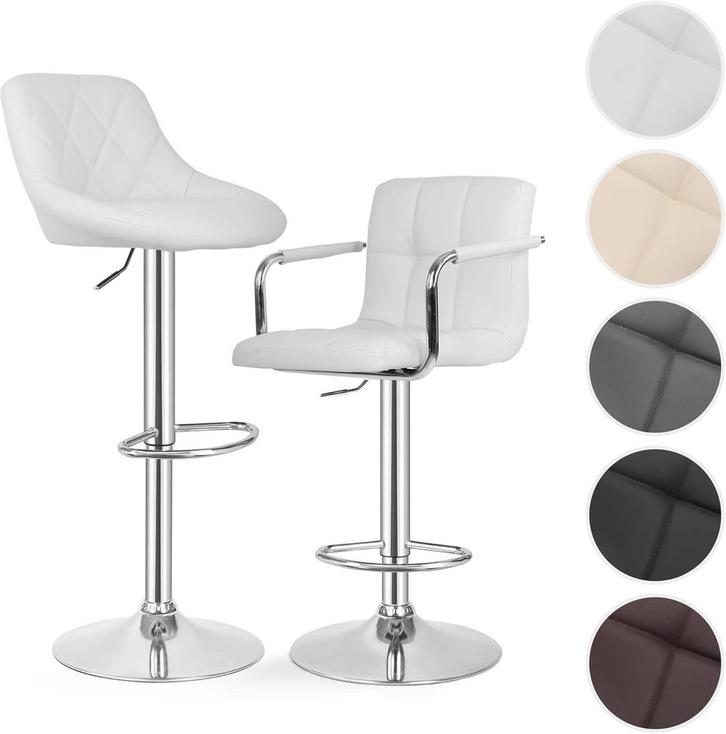 Barkrukken set van 2 - Barstoel met rugleuning - Barkruk - B, Maison & Meubles, Tabourets de bar, Envoi