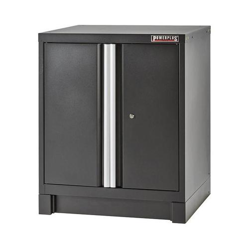 Werkplaatskast - gereedschapskast zwart met 2 deuren 72 x 57, Doe-het-zelf en Bouw, Werkbanken, Ophalen of Verzenden