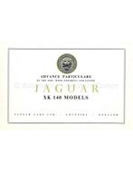 1953 JAGUAR XK 140 BROCHURE ENGELS, Nieuw