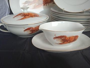 Richard Ginori - Service de table pour 6 (13) - homard - beschikbaar voor biedingen