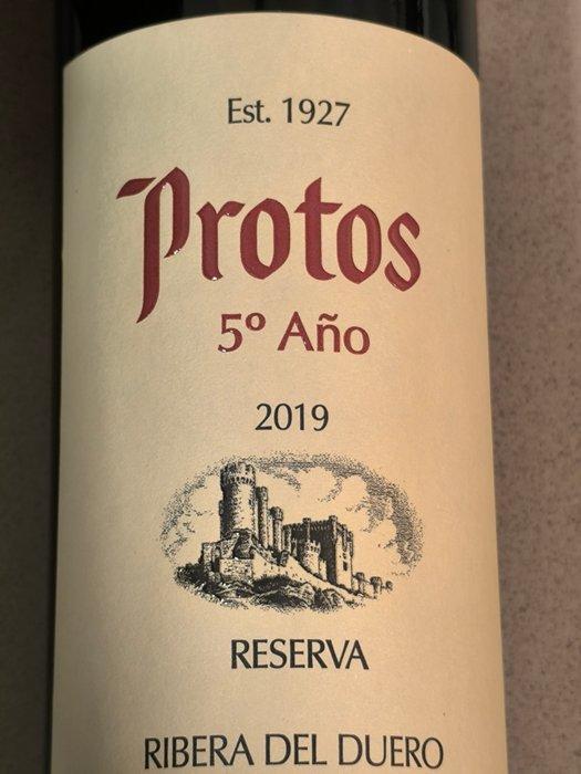 Protos 5º Año - Ribera del Duero Reserva - 4 Flessen (0.75, Verzamelen, Wijnen