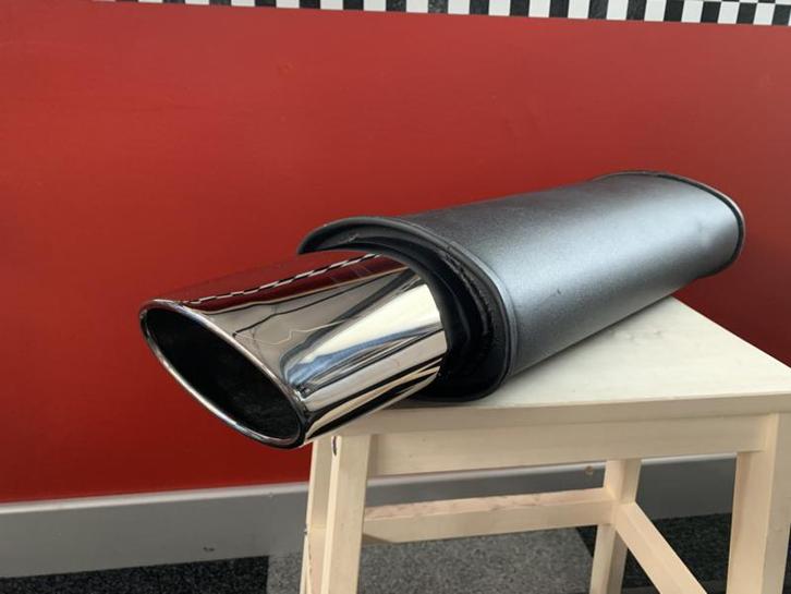 Einddemper universeel met groot ovaal rvs eind tip, Autos : Pièces & Accessoires, Systèmes d'échappement, Enlèvement ou Envoi