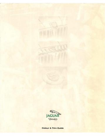 1992 JAGUAR / DAIMLER LAK- EN INTERIEURKLEUREN BROCHURE
