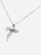 Ketting met hanger - 18 karaat Witgoud - 0.20ct. tw. Diamant