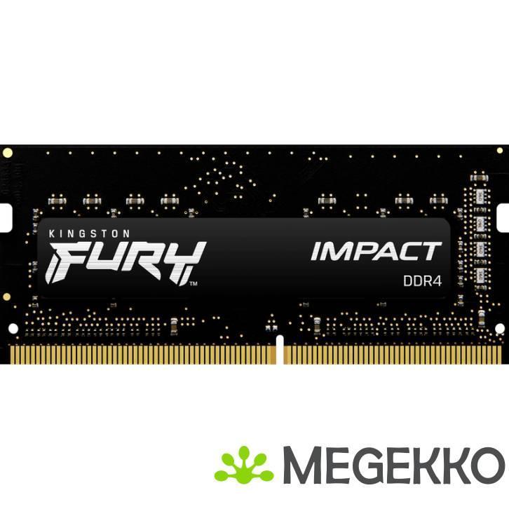 Kingston DDR4 SODIMM FURY Impact 1x8GB 3200, Computers en Software, Overige Computers en Software, Nieuw, Verzenden