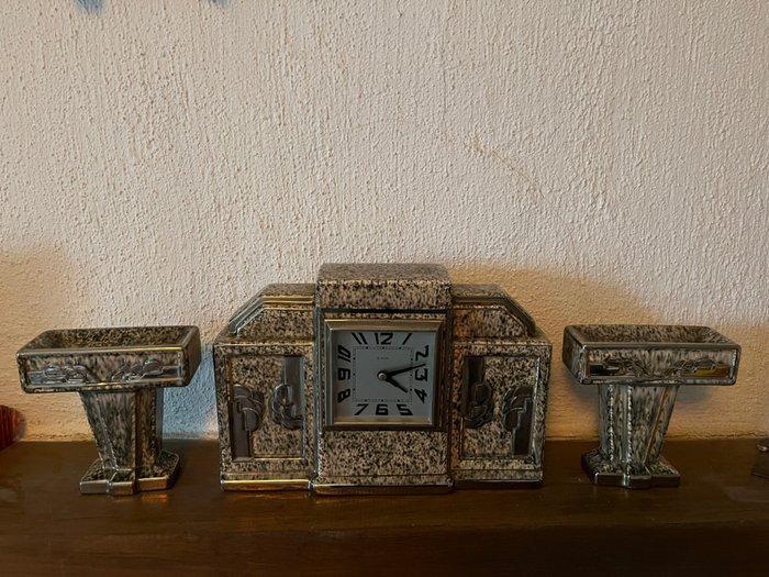 Klok (3) - Art Deco Aardewerk - 1930-1940 - Ontwerp, Antiek en Kunst, Antiek | Klokken