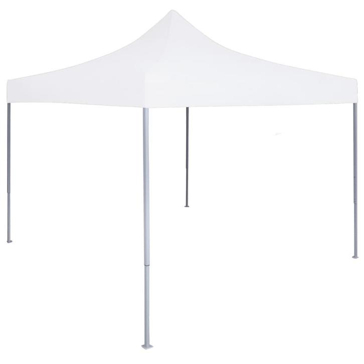 vidaXL Partytent professioneel inklapbaar 2x2 m staal wit, Tuin en Terras, Partytenten, Nieuw, Verzenden