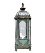 Lantaarn - Glas, IJzer, Metaal, Antiek en Kunst