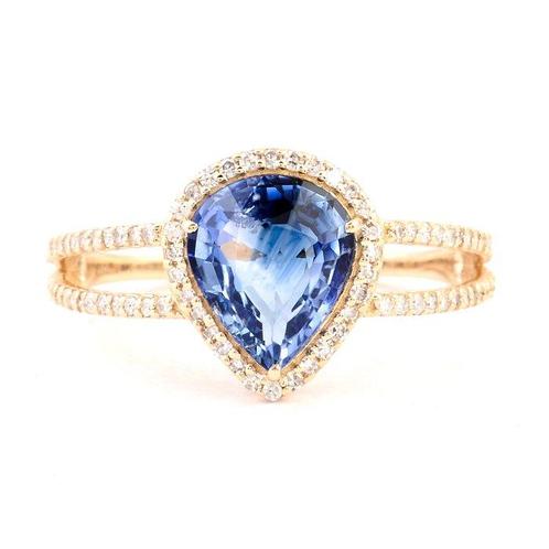 Zonder Minimumprijs - Ring - 14 karaat Geel goud -  2.52ct., Handtassen en Accessoires, Ringen