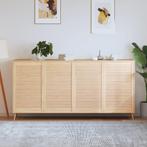 vidaXL Kastdeuren met lamellen 4 st 99,3x59,4 cm massief, Doe-het-zelf en Bouw, Verzenden, Nieuw