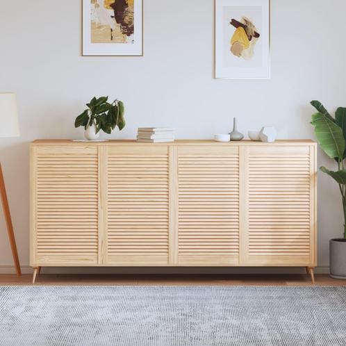 vidaXL Kastdeuren met lamellen 4 st 99,3x59,4 cm massief, Doe-het-zelf en Bouw, Hang- en Sluitwerk, Nieuw, Verzenden