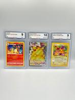 Pokémon - 3 Graded card - CHARIZARD V & PIKACHU VMAX &