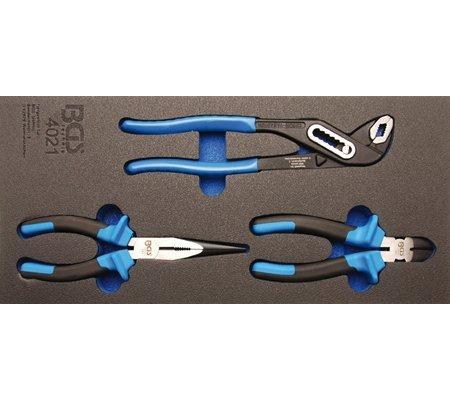 Bgs Technic 1/3 Tool Tray met 3-delige Tangenset, Auto diversen, Autogereedschap, Verzenden