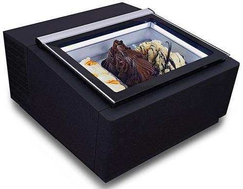 Tafelmodel Schepijsvitrine Zwart Opent Aan De Klantzijde, Zakelijke goederen, Horeca | Keukenapparatuur, Koelen en Vriezen, Verzenden