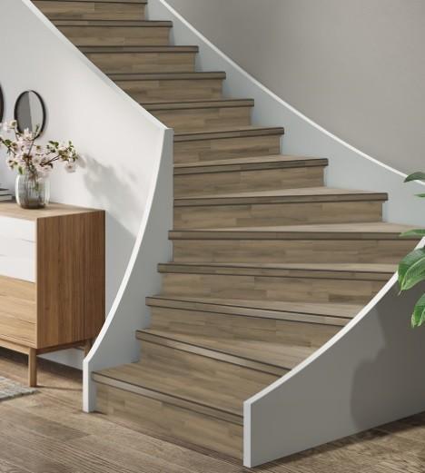 TRAPRENOVATIE SET Avanto SMOKEY / PVC ( SET Ten behoeve van, Doe-het-zelf en Bouw, Ladders en Trappen, Ophalen of Verzenden