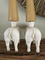 Kandelaar (2) - IJzer - SET KOEIEN KANDELAARS