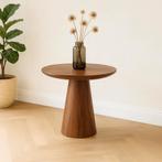Salontafel Mangohout Salontafel Mick Bruin Rond 60 cm, Verzenden