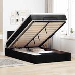 vidaXL Bed met matras 120x190 cm stof zwart, Huis en Inrichting, Slaapkamer | Bedden, Verzenden, Nieuw