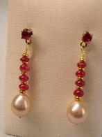 Zonder minimumprijs - Oorbellen - 14 karaat Witgoud, Geel