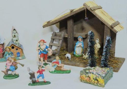 Kerststal (16) - Composiet, Hout, Plastic, Diversen, Kerst