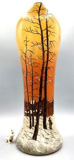 LEGRAS (1839-1916) - Vase - Grand Vase émaillé dun, Antiquités & Art