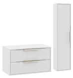 Wastafelkast Rimini 80 cm - Wit -  Badmeubel met Kolomkast, Verzenden, Nieuw
