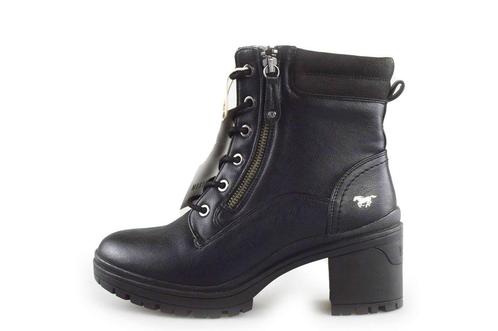 Mustang Veterboots in maat 38 Zwart | 5% extra korting, Kleding | Dames, Schoenen, Zwart, Zo goed als nieuw, Overige typen, Verzenden