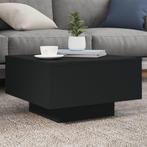 vidaXL Salontafel 55x55x31 cm bewerkt hout zwart, Verzenden, Nieuw
