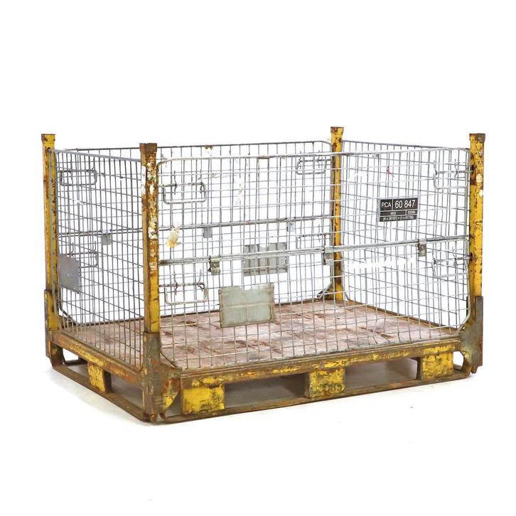 Gebruikte Gaascontainer stapelbaar en inklapbaar 1 klep aan, Zakelijke goederen, Kantoor en Winkelinrichting | Magazijn, Stelling en Opslag