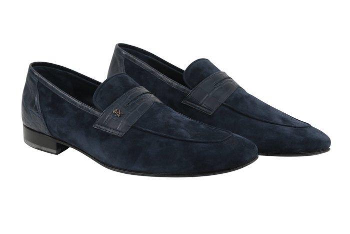 STEFANO RICCI RRP 4000€ Suede & Alligator Loafers – Deep, Kleding | Heren, Schoenen