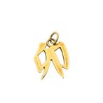 18 Krt. gouden hanger van Chinees horoscoop teken; Rabbit, Handtassen en Accessoires, Ophalen of Verzenden, Gebruikt, Goud, Overige merken