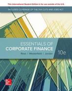ISE Essentials of Corporate Finance 9781260565560, Stephen Ross, Randolph Westerfield, Verzenden
