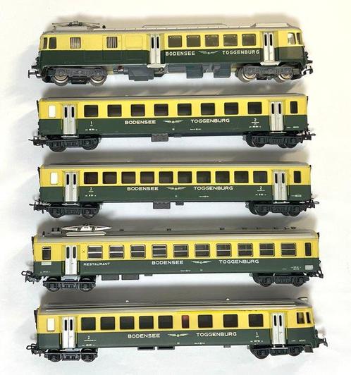 HAG H0 - Modeltrein (5) - Set van wagon, stuurstandrijtuig,, Hobby en Vrije tijd, Modeltreinen | H0