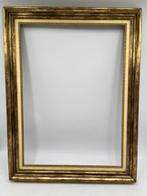 Lijst - Hout - Grote zilver-gouden lijst, Antiek en Kunst