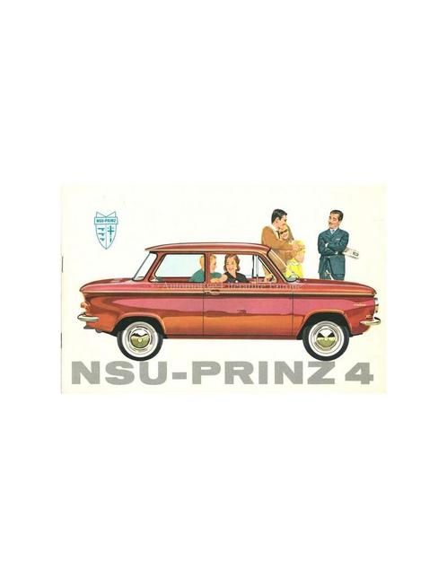 1961 NSU PRINZ 4 BROCHURE NEDERLANDS, Livres, Autos | Brochures & Magazines, Enlèvement ou Envoi