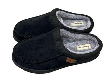 Veiling - Dearfoams pantoffels zwart maat 42-43 beschikbaar voor biedingen